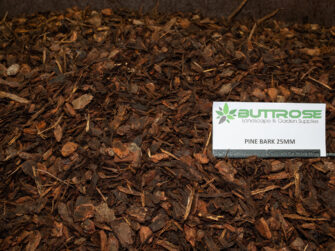Pine bark ground cover 25mm with label