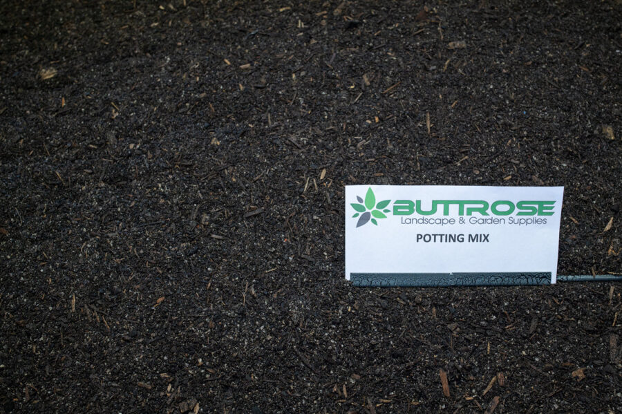 Buttrose Garden Potting Mix with label