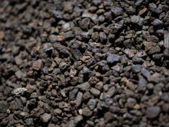 Buttrose Scoria black stones garden cover